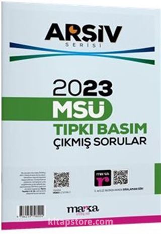 2023 MSÜ Arşiv Serisi Tıpkı Basım Çıkmış Sorular Tamamı Video Çözümlü