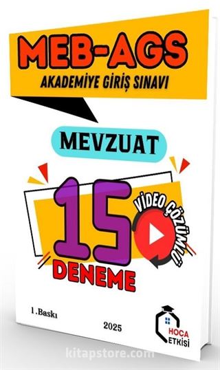 MEB-AGS Mevzuat 15 Deneme Çözümlü