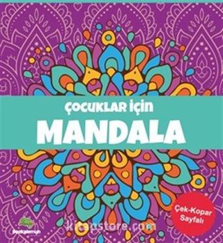 Çocuklar İçin Mandala (Mor)