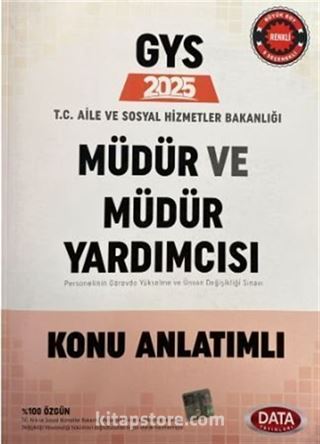 T.C. Aile ve Sosyal Hizmetler Bakanlığı GYS Müdür ve Müdür Yardımcısı Konu Anlatımlı