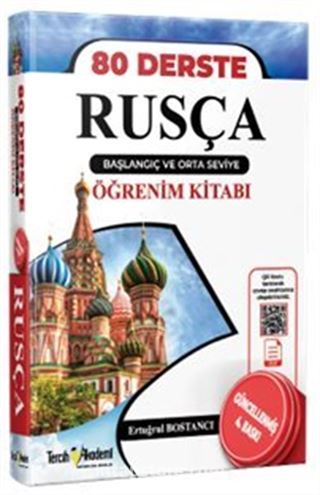 80 Derste Rusça Başlangıç ve Orta Seviye Öğrenim Kitabı
