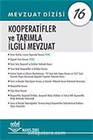 Kooperatifler ve Tarımla İlgili Mevzuat
