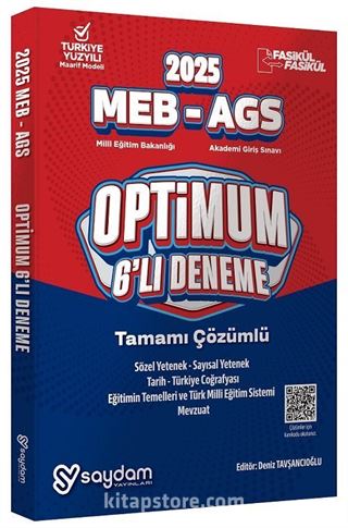 2025 MEB-AGS Optimum 6 Deneme Fasikül Çözümlü