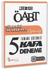 ÖABT MEB-AGS Türk Dili ve Edebiyatı Öğretmenliği 5 Kafa Deneme Çözümlü
