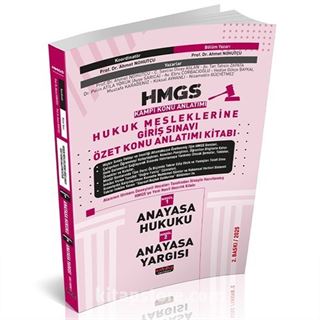 HMGS Özet Konu Anlatımı Anayasa Hukuku Anayasa Yargısı