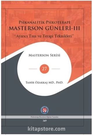 Masterson Günleri 3 - Psikanalitik Psikoterapi