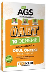 2025 MEB AGS ÖABT Okul Öncesi Öğretmenliği Tamamı Çözümlü 10 Deneme