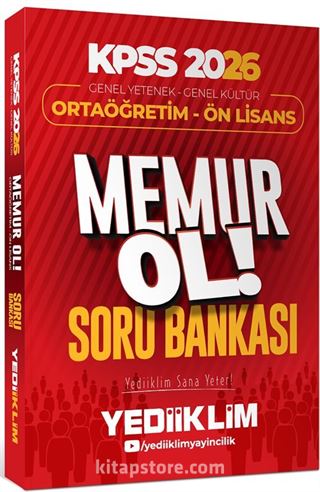 2026 KPSS Genel Yetenek Genel Kültür Ortaöğretim - Ön Lisans Memur Ol Soru Bankası