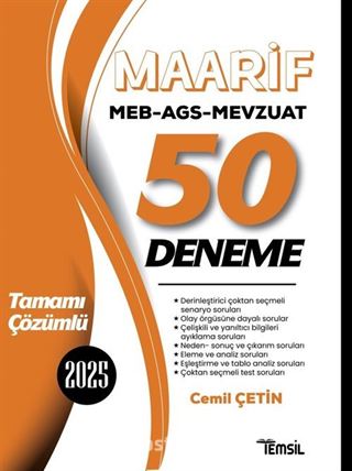 Maarif MEB- AGS- Mevzuat 50 Deneme