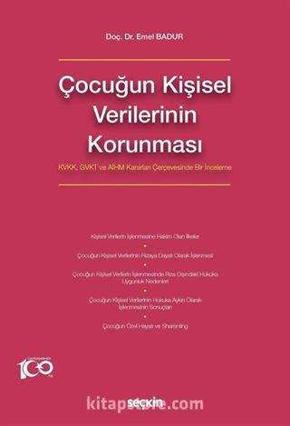 Çocuğun Kişisel Verilerinin Korunması