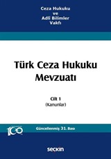 Türk Ceza Hukuku Mevzuatı - Cilt 1