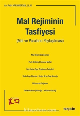 Mal Rejiminin Tasfiyesi (Mal ve Paraların Paylaşılması)