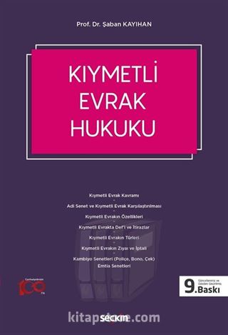 Kıymetli Evrak Hukuku