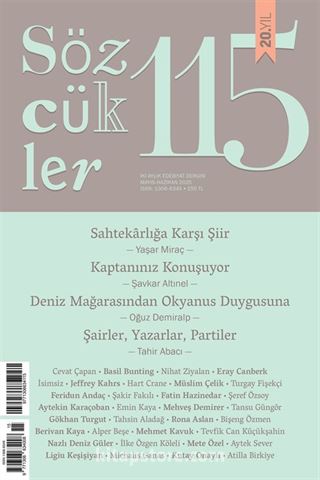 Sözcükler Dergisi 115. Sayı (Mayıs-Haziran 2025)