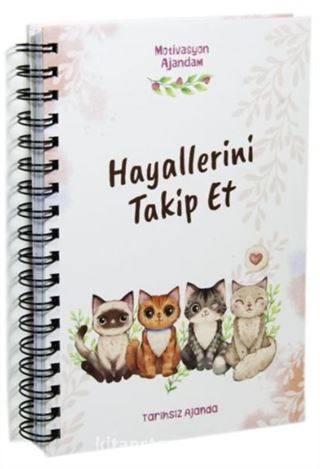 Motivasyon Ajandam, Hayallerini Takip Et (300'den Fazla Emoji Çıkartmalı) Kod:04