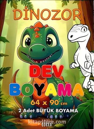 Dinozor Dev Boyama 64 x 90 Cm 2 Adet Dev Boyama Posteri