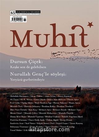 Muhit Dergi Aylık Edebiyat Dergisi Sayı:65 Mayıs 2025