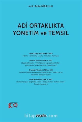 Adi Ortaklıkta Yönetim ve Temsil