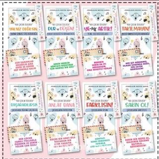 Çocuklar İçin Psikoloik Destek Serisi 8 Kitap - Ayraç ve Kartpostallı Özel Set