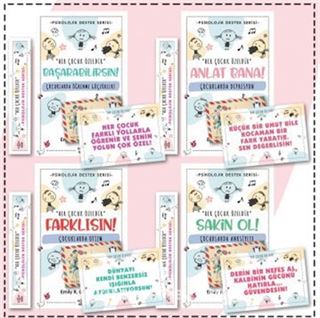 Çocuklar İçin Psikoloik Destek Serisi 4 Kitap - Ayraç ve Kartpostallı Özel Set -2