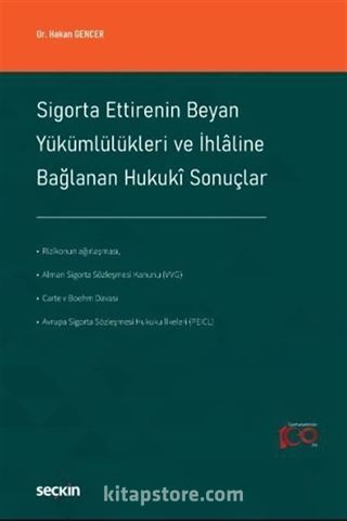 Sigorta Ettirenin Beyan Yükümlülükleri ve İhlaline Bağlanan Hukuki Sonuçlar