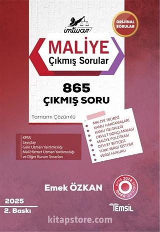 İmtiyaz Maliye Çıkmış Sorular