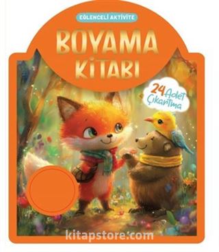 Çıkartmalı Boyama Kitabı - Turuncu