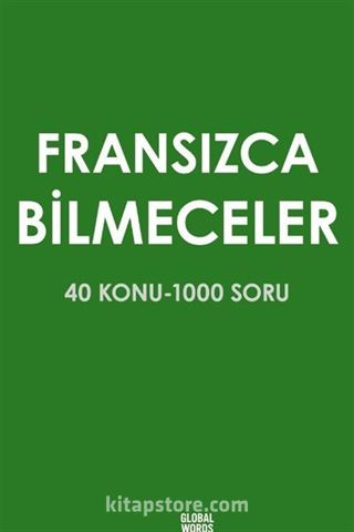 Fransızca Bilmeceler 40 Konu-1000 Soru