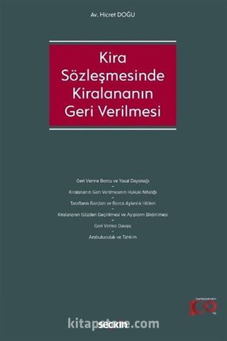 Kira Sözleşmesinde Kiralananın Geri Verilmesi