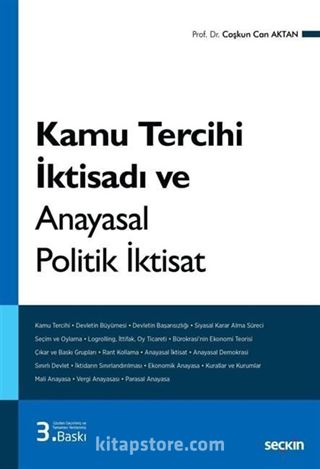 Kamu Tercihi İktisadı ve Anayasal Politik İktisat