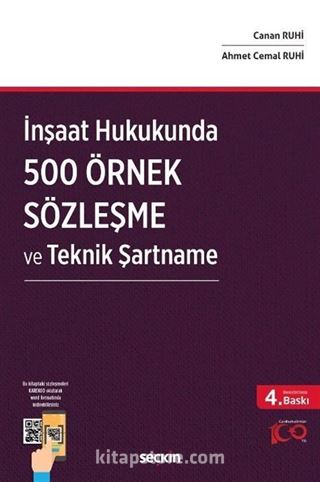 İnşaat Hukukunda 500 Örnek Sözleşme ve Teknik Şartname