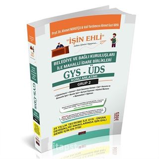 GYS-ÜDS Belediye ve Bağlı Kuruluşları Mahalli İdare Birlikleri Personeli Grup 2 Konu Anlatımı