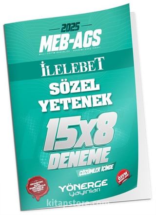 2025 MEB-AGS Sözel Yetenek İlelebet 15x8 Deneme Çözümlü