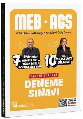 MEB-AGS Eğitimin Temelleri ve Türk Milli Eğitim Sistemi ve Mevzuat Bilgisi 17 Deneme Çözümlü