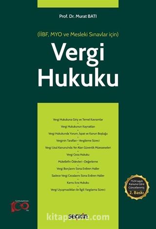 Vergi Hukuku (MYO) (İİBF, MYO ve Mesleki Sınavlar için)