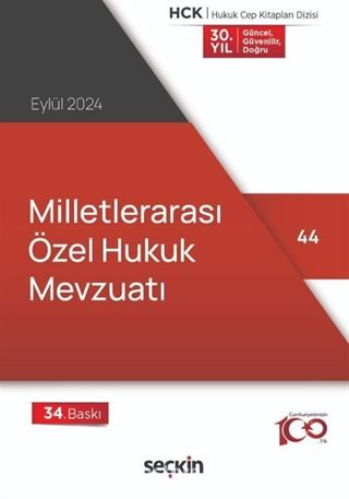 Milletlerarası Özel Hukuk Mevzuatı (Cep Kitabı)