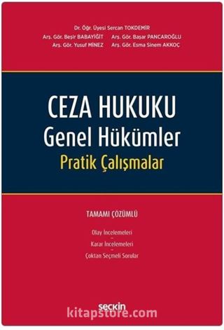 Ceza Hukuku Genel Hükümler Pratik Çalışmalar
