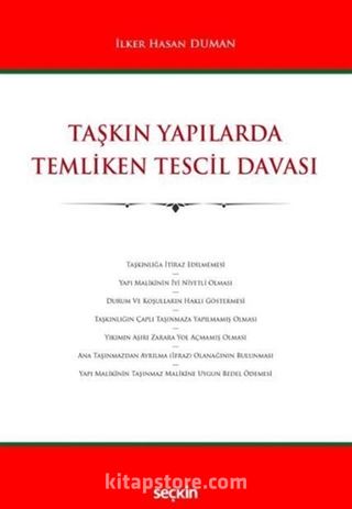 Taşkın Yapılarda Temliken Tescil Davası
