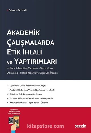 Akademik Çalışmalarda Etik İhlali ve Yaptırımları