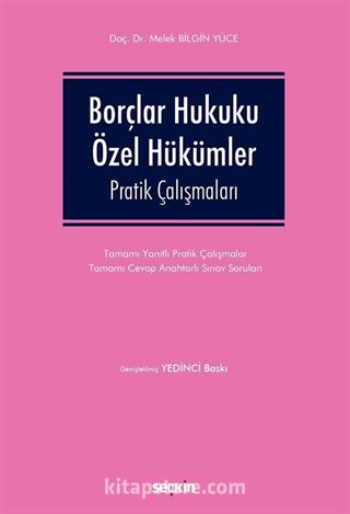 Borçlar Hukuku Özel Hükümler Pratik Çalışmaları