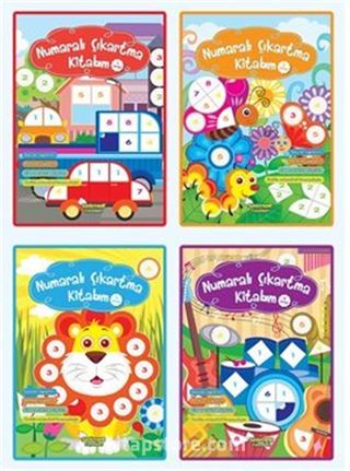 Numaralı Çıkartma Kitabım (4 lü set)