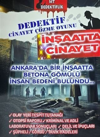 Dedektiflik Cinayet Çözme Oyunu Ankarada Bir İnşaatta Cinayet / Ankara'da Bir İnşaatta Betona Gömülü İnsan Bedeni Bulundu