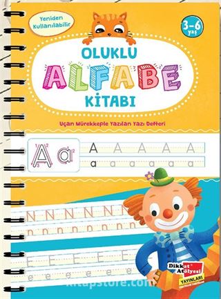 Alfabe Yazı Kitabı Sihirli Uçan Kalemli Oluklu (Kabartmalı)