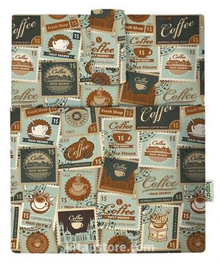 Kapax Mona Cepli Kitap Kılıfı (Kahve-Pul 207)
