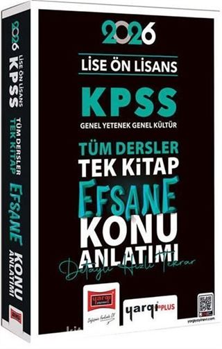 2026 KPSS Lise Ön Lisans GK-GY Tüm Dersler Tek Kitap Efsane Konu Anlatımı