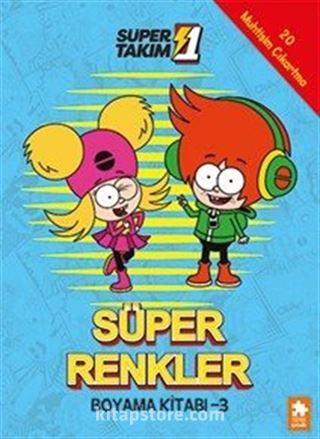 Süper 1 Takım Süper Renkler Boyama Kitabı 3