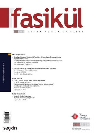 Fasikül Aylık Hukuk Dergisi Sayı: 129 Ağustos 2020