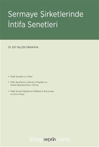 Sermaye Şirketlerinde İntifa Senetleri