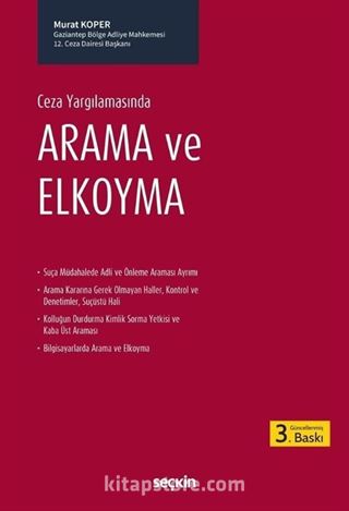 Ceza Yargılamasında Arama ve ElKoyma