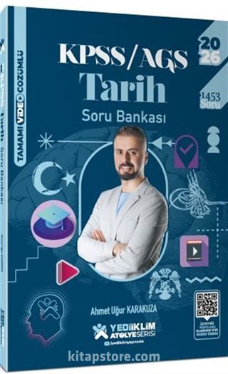 2026 KPSS AGS Atölye Serisi Genel Kültür Tarih Tamamı Video Çözümlü Soru Bankası